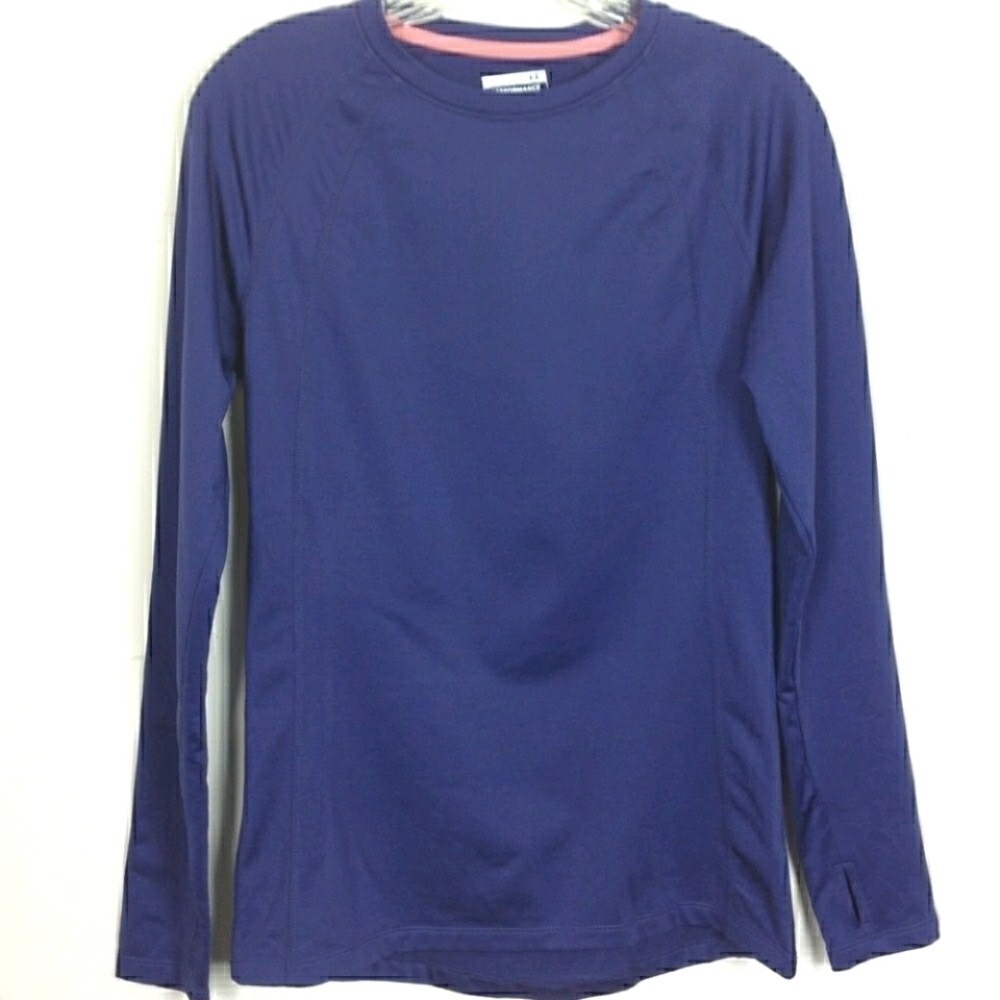 LAYER 8 Performance long sleeve fleece lined base layer Warm top Size Med Blue‎
